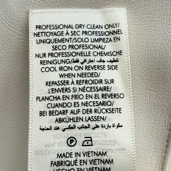 Alice and Olivia Dylan High Waist Faux Vegan Leather Fleeced Wide Leg Pants 8 - Picture 8 of 16